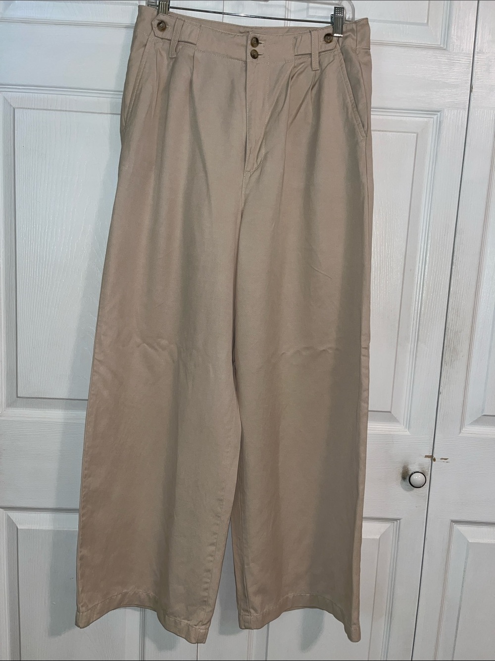 Madewell Wide Leg Pants in Light Tan 10